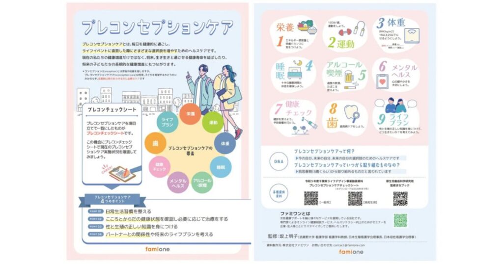 自治体から要望のあった「プレコンセプションケア」に関する啓発資料の 
